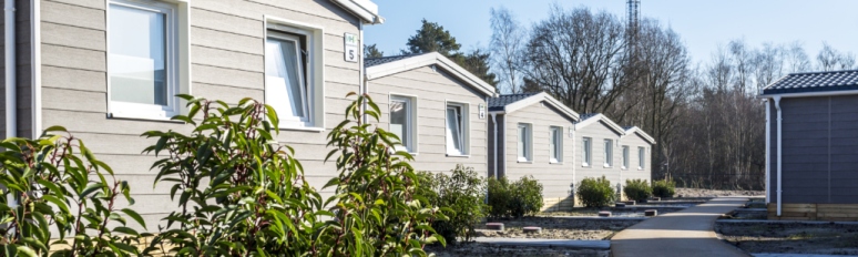 De locatie KaFra Maasbree bestaat uit Flexwoningen